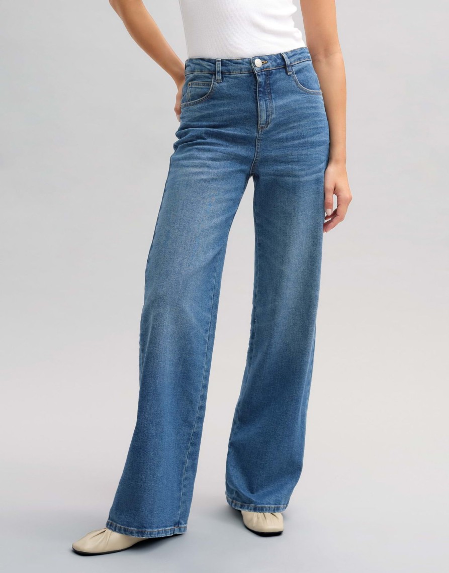 opus Wide Leg Jeans Mivy High Rise Mit Stretch-Anteil | Jeans