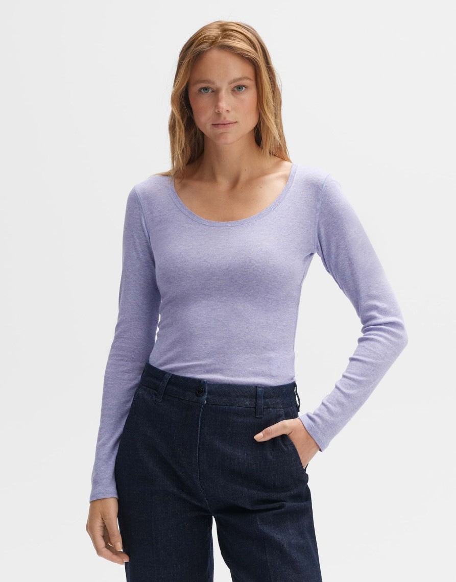 opus Longsleeve Sorana Slim Aus Bci Cotton Mix | Shirts