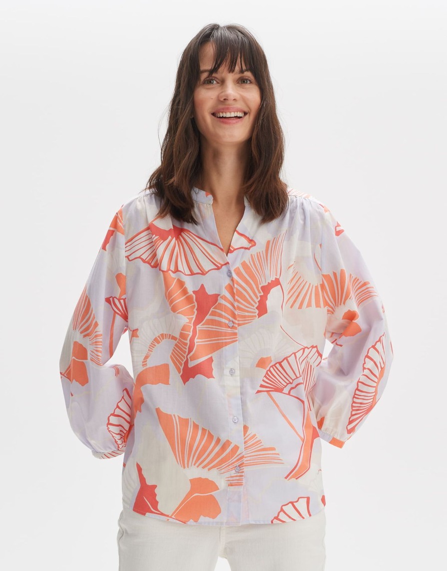 opus Bluse Faomi Nature Loose Aus Bci Cotton | Blusen