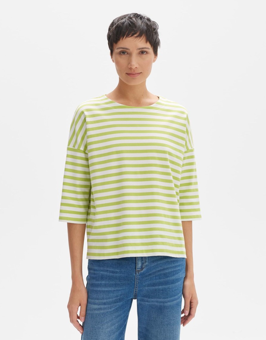 opus Oversize Shirt Seifen Bold Stripe Aus Bci Cotton Mix | Shirts