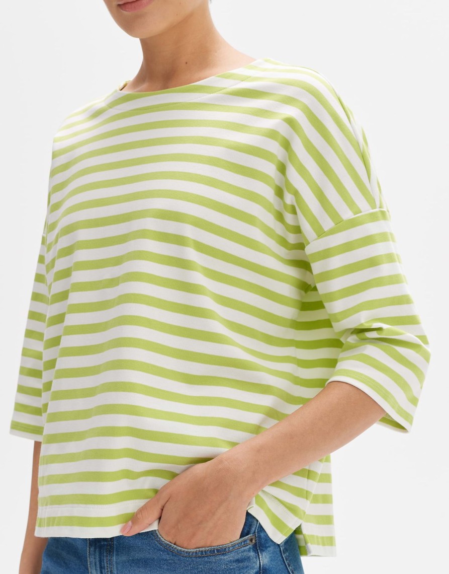 opus Oversize Shirt Seifen Bold Stripe Aus Bci Cotton Mix | Shirts