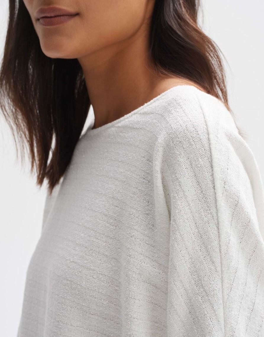 opus Gerippter Sweater Gisee Loose Aus Bci Cotton Mix | Sweat