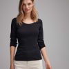 opus Longsleeve Sorana Slim Aus Bci Cotton Mix | Shirts