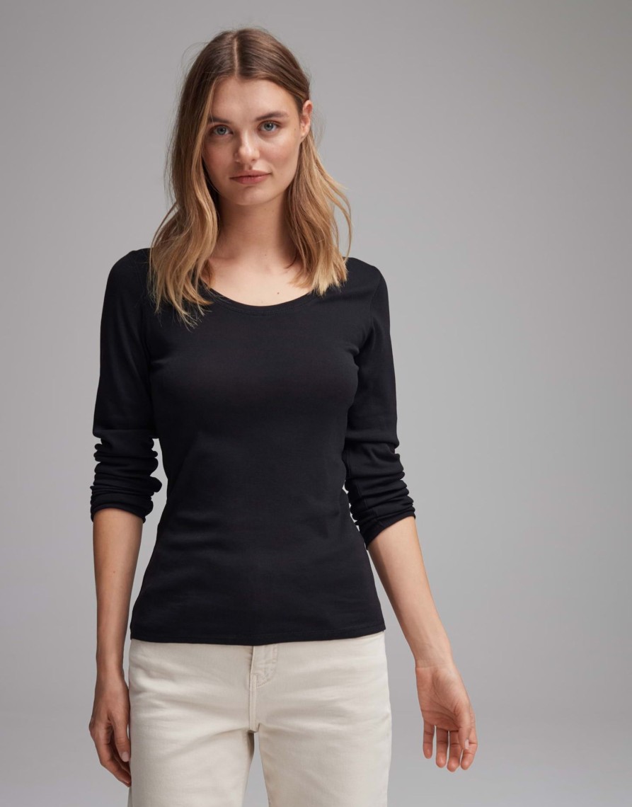 opus Longsleeve Sorana Slim Aus Bci Cotton Mix | Shirts