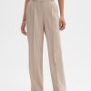 opus Wide Leg Pants Maiga Twill Mit Bundfalten | Hosen