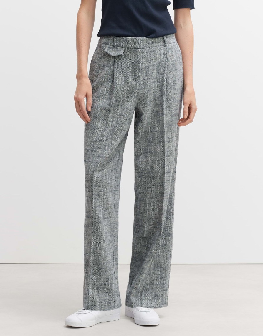 opus Wide Leg Pants Merja Aus Twill | Hosen