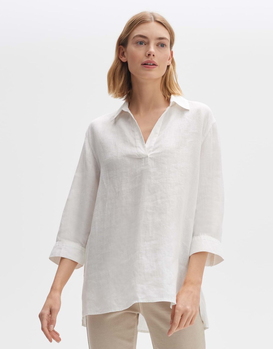 opus Tunikabluse Fengani Loose Aus Leinen | Blusen