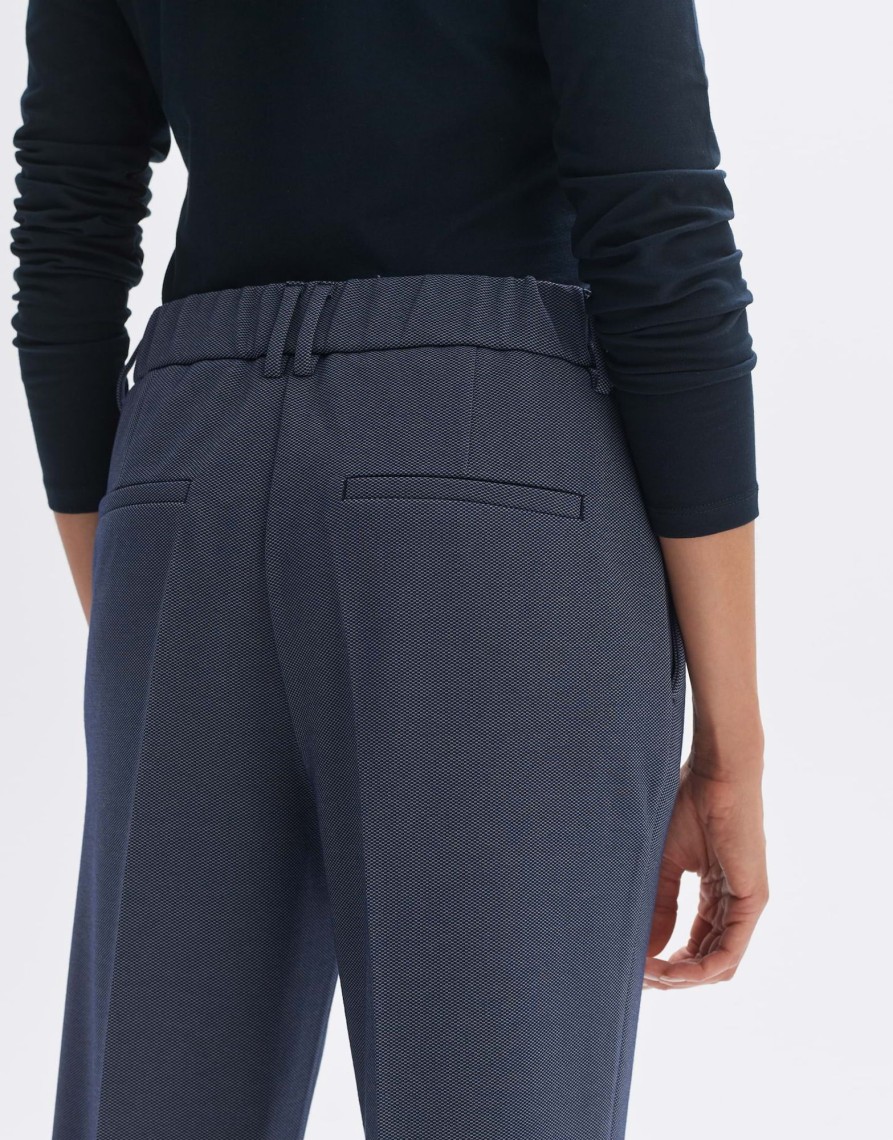 opus City Pants Myrtel Dark Relaxed Mit Bundfalte | Hosen