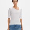 opus Rippshirt Sifasym Fresh Slim Mit Asymmetrischem Ausschnitt | Shirts