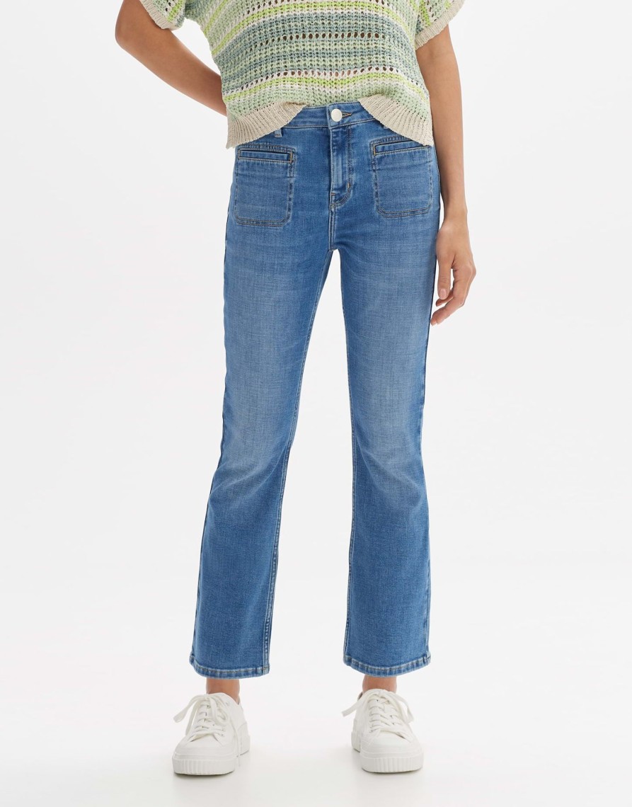 opus Kick Flared Jeans Edmea French Mid Rise Aus Bci Cotton | Jeans