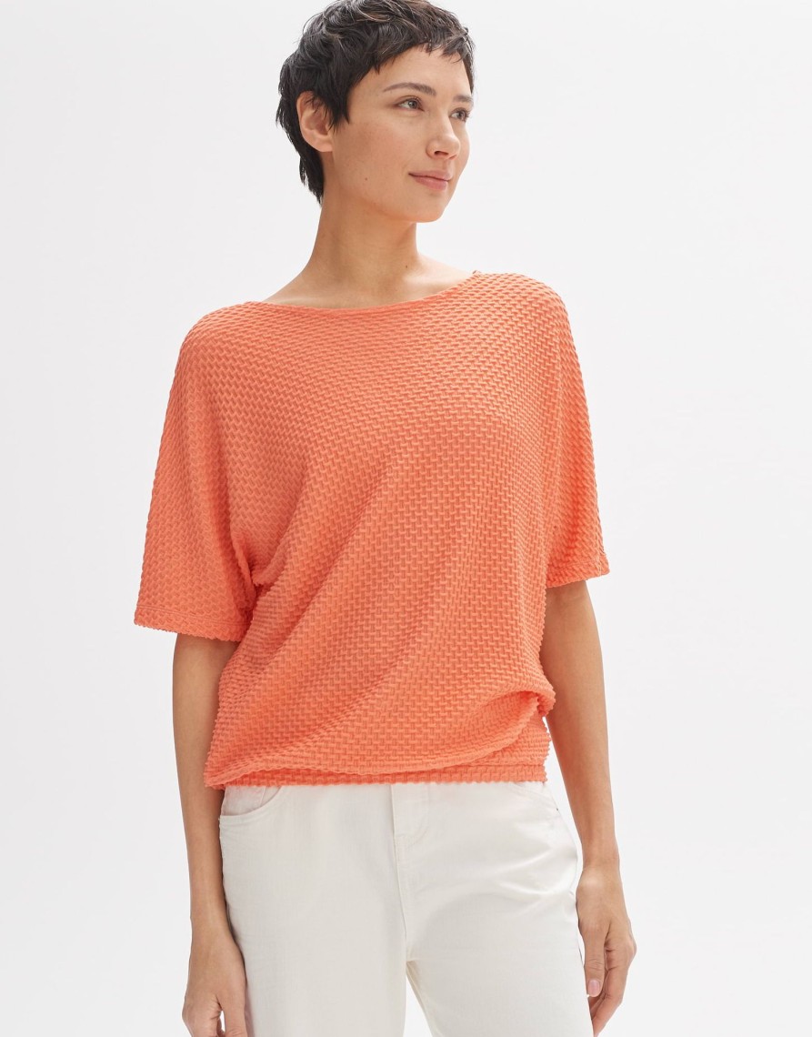 opus Boxy-Shirt Sedoni Loose Mit Struktur | Shirts