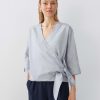 someday Wickelbluse Zayali Chambray Regular Aus Bci Cotton | Blusen