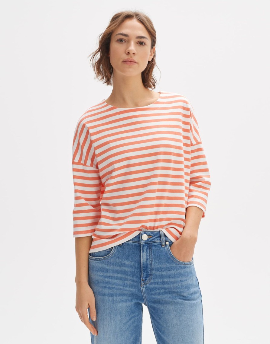 opus Oversize Shirt Seifen Bold Stripe Aus Bci Cotton Mix | Shirts