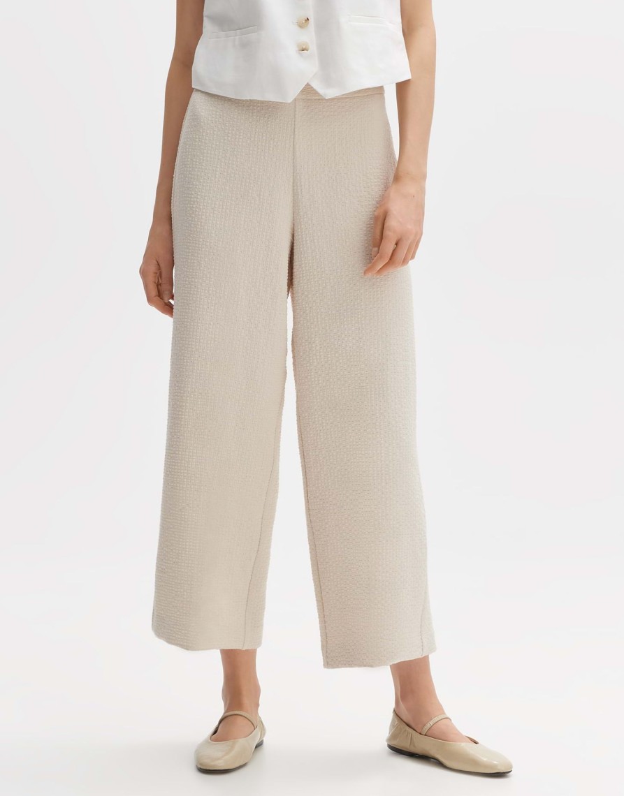 opus Culotte Misha Breeze Wide Aus Seesucker-Ware | Hosen