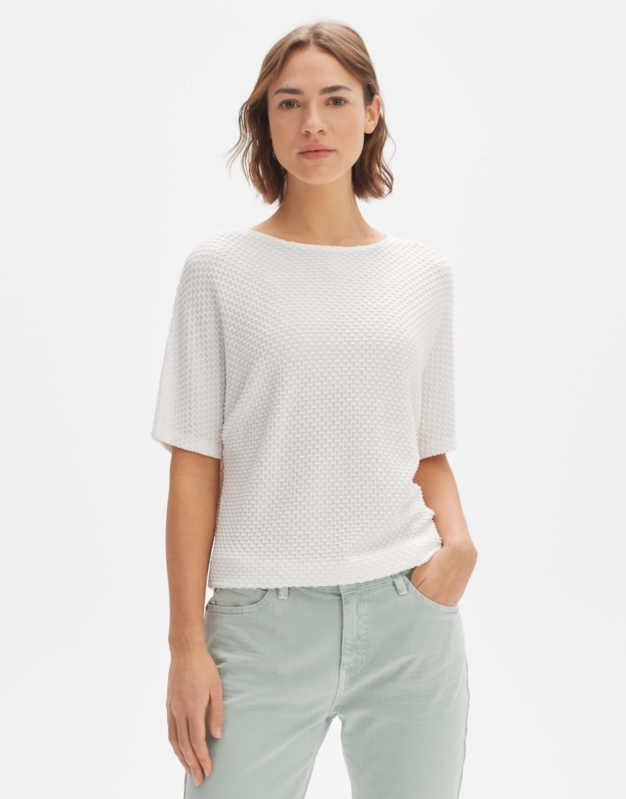 opus Boxy-Shirt Sedoni Loose Mit Struktur | Shirts