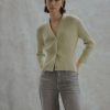 someday Gerippter Cardigan Temotion Slim Aus Viskose Mix | Strick