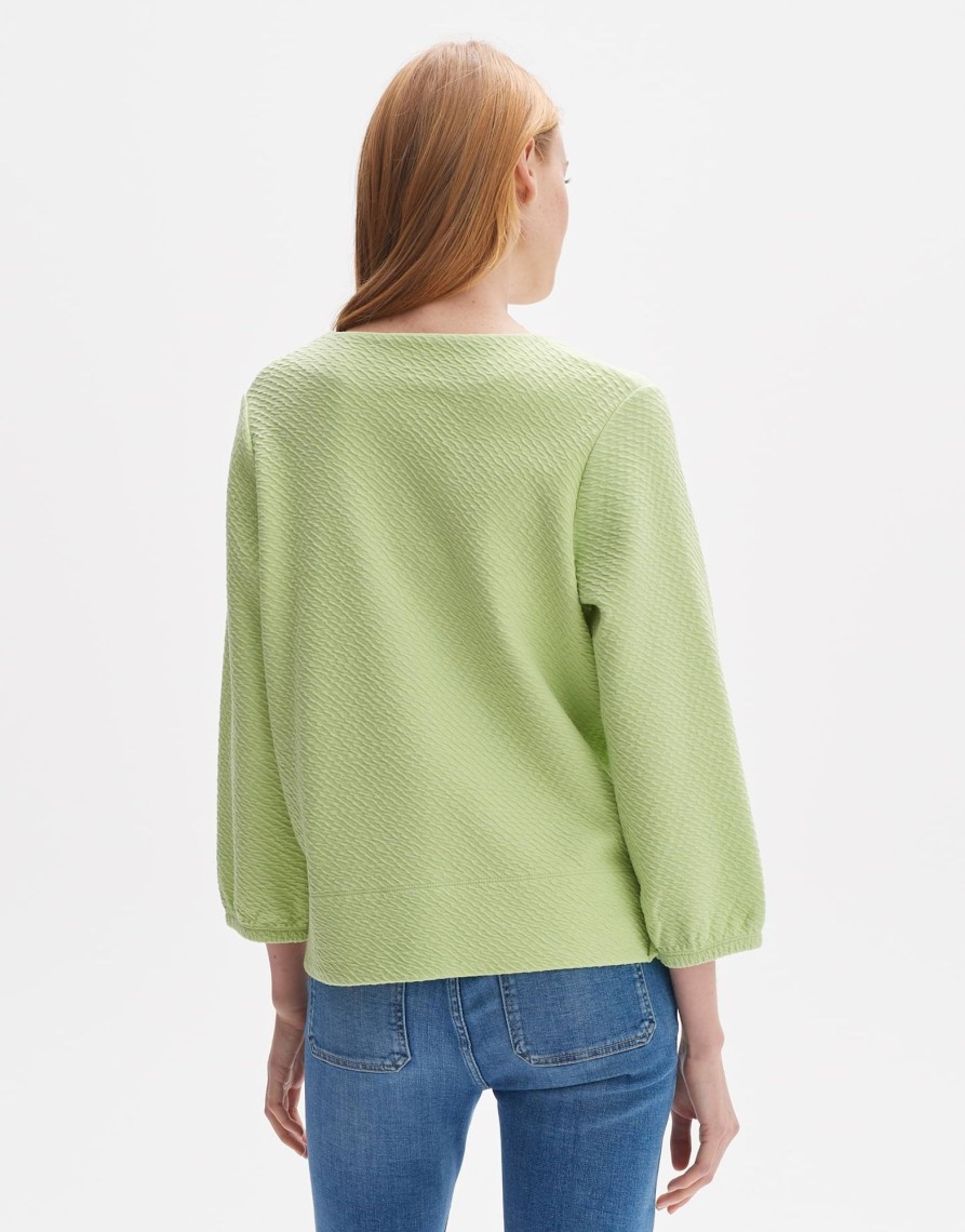 opus Strukturierter Sweater Gelmi Loose Aus Bci Cotton Mix | Sweat