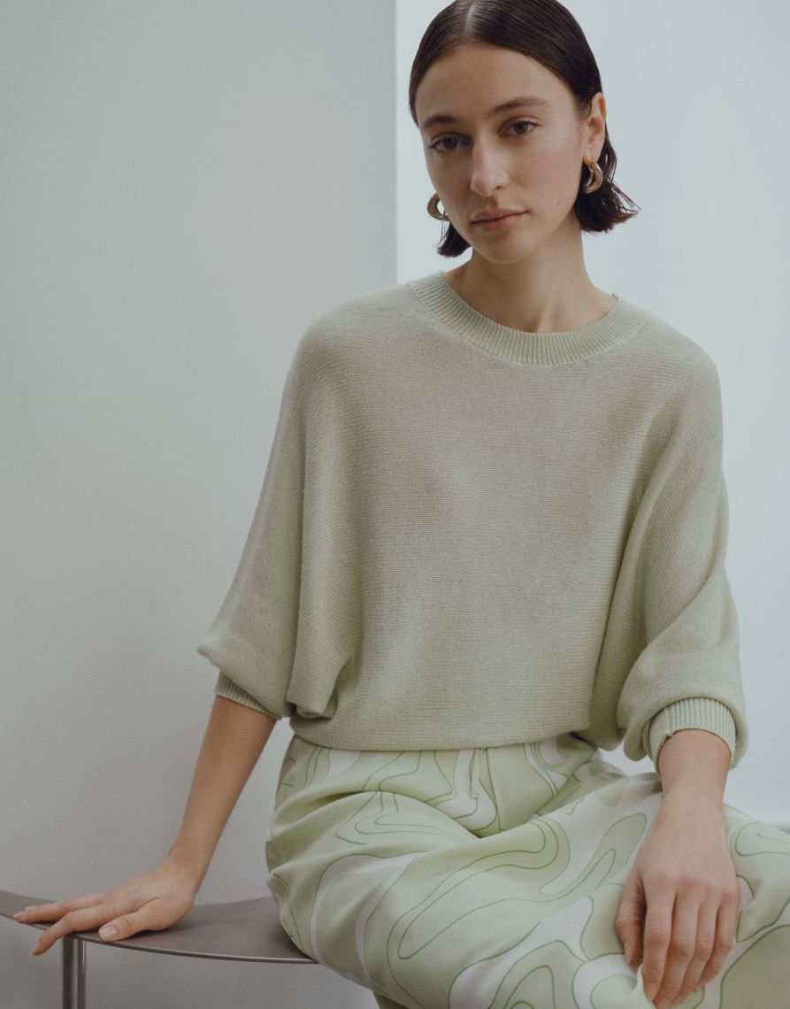 someday Feiner Strickpullover Tadele Loose Mit Cut Out | Strick