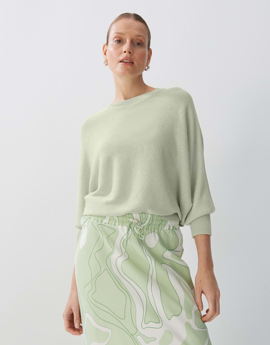 someday Feiner Strickpullover Tadele Loose Mit Cut Out | Strick