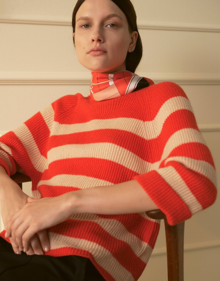 someday Strickpullover Tijou Stripe Mit Cashmere | Strick