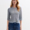 opus Lochstrickpullover Perly Regular Aus Baumwoll Mix | Strick