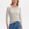 opus Gerippter Pullover Pinda Slim Aus Ecovero Viskose Mix | Strick