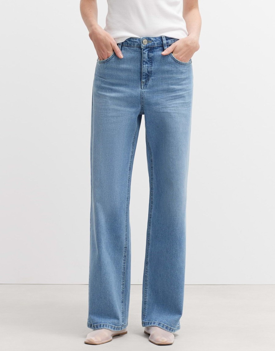 opus Wide Leg Jeans Marli High Rise Aus Stretchigem Bci Cotton Mix | Jeans