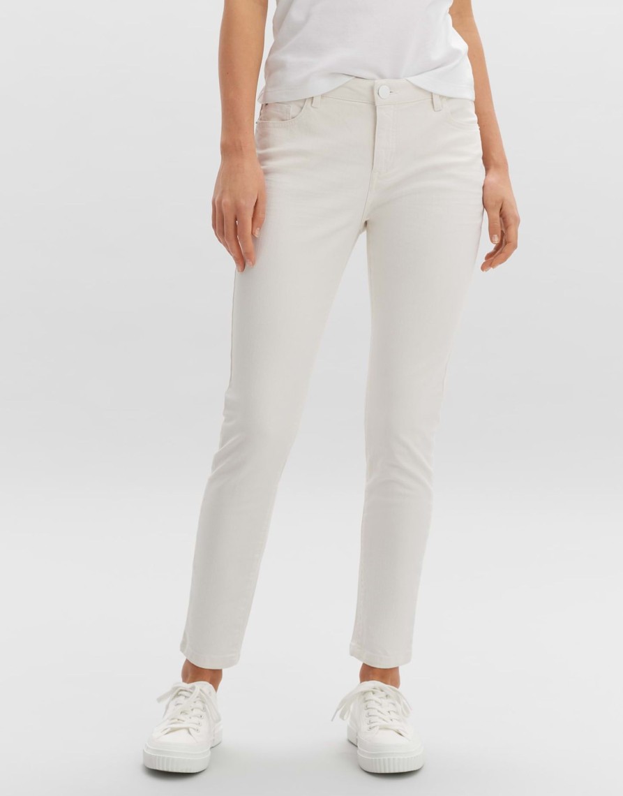 opus Slim Jeans Evita Mid Rise Aus Stretchigem Bci Cotton Mix | Jeans