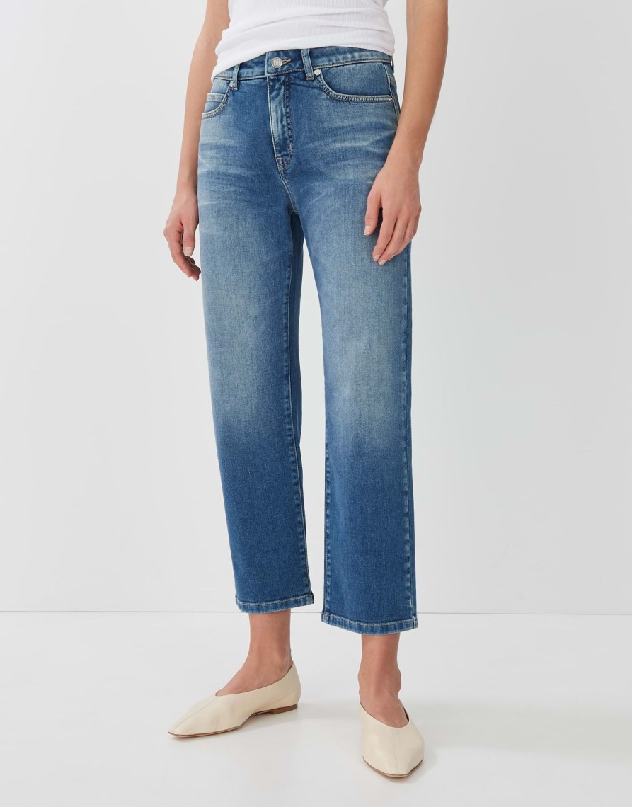 someday Verkurzte Relaxed Jeans Corah Mid Rise Aus Bci Cotton Mix | Jeans