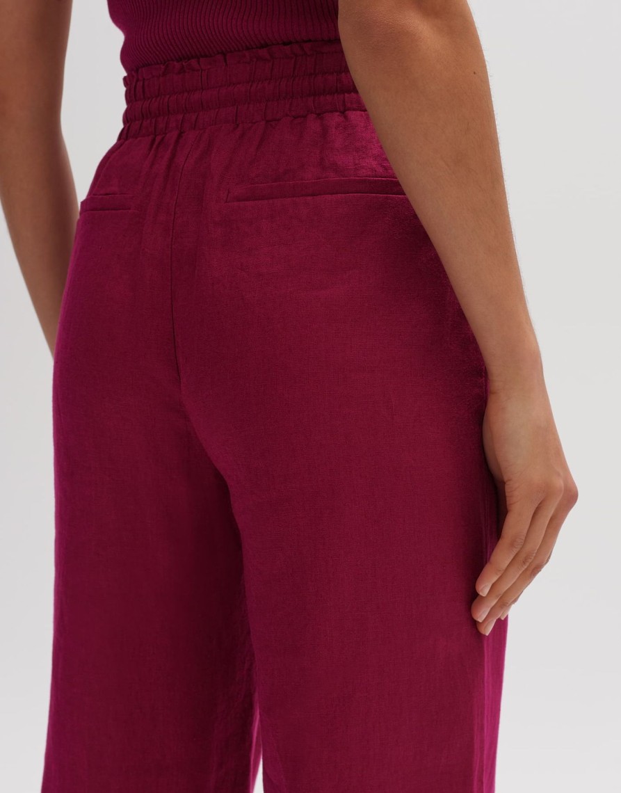 opus Leinenhose Marou Wide Mit Bundfalten | Hosen