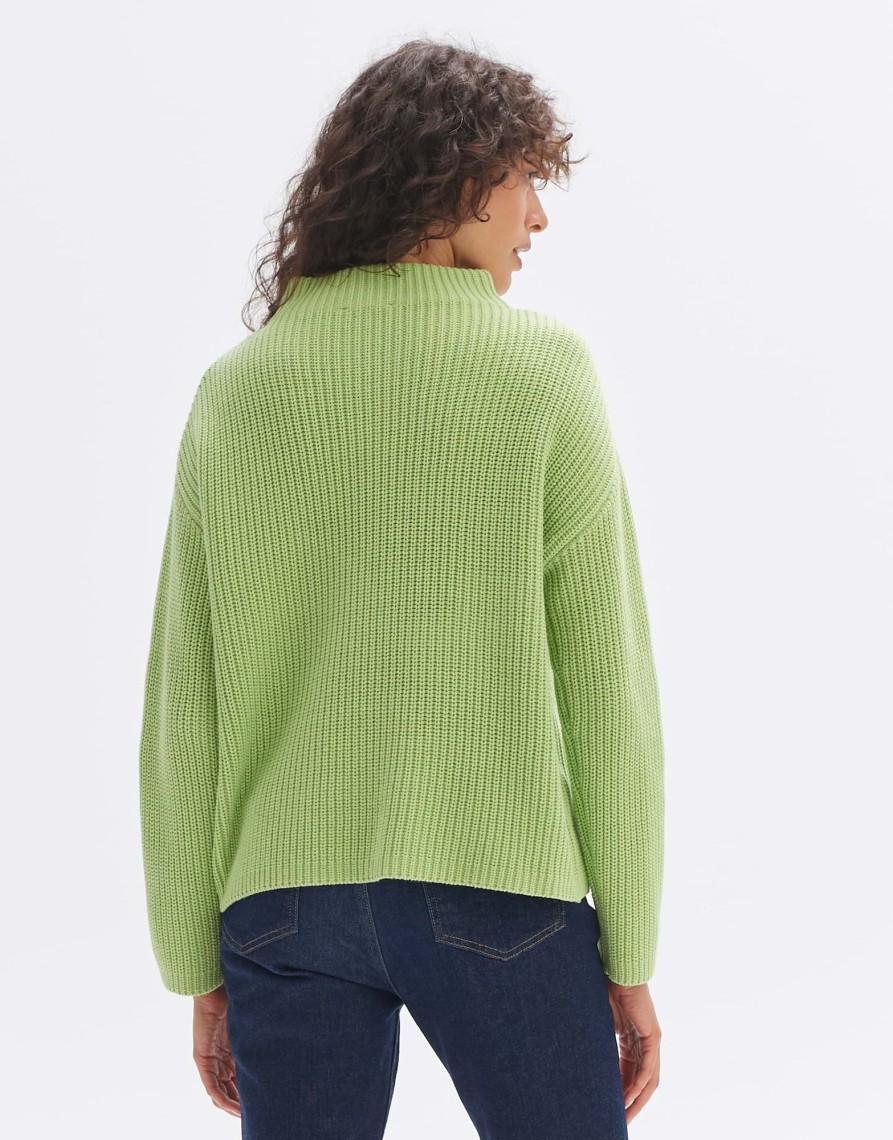 opus Gerippter Pullover Puntsi Regular Aus Baumwoll Mix | Strick