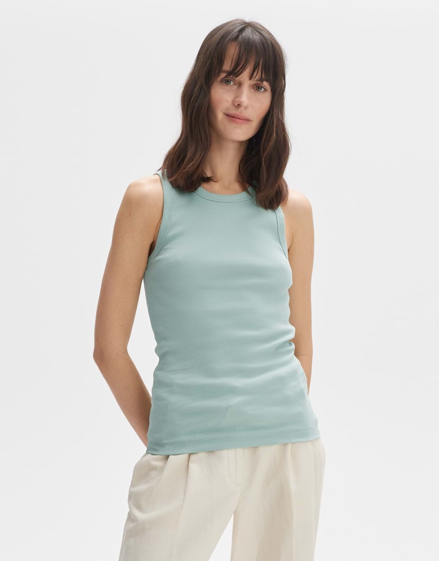 opus Geripptes Tanktop Ilesso Slim Aus Bci Cotton Mix | Shirts