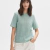 opus T-Shirt Sefrira Regular Mit Lochmuster | Shirts