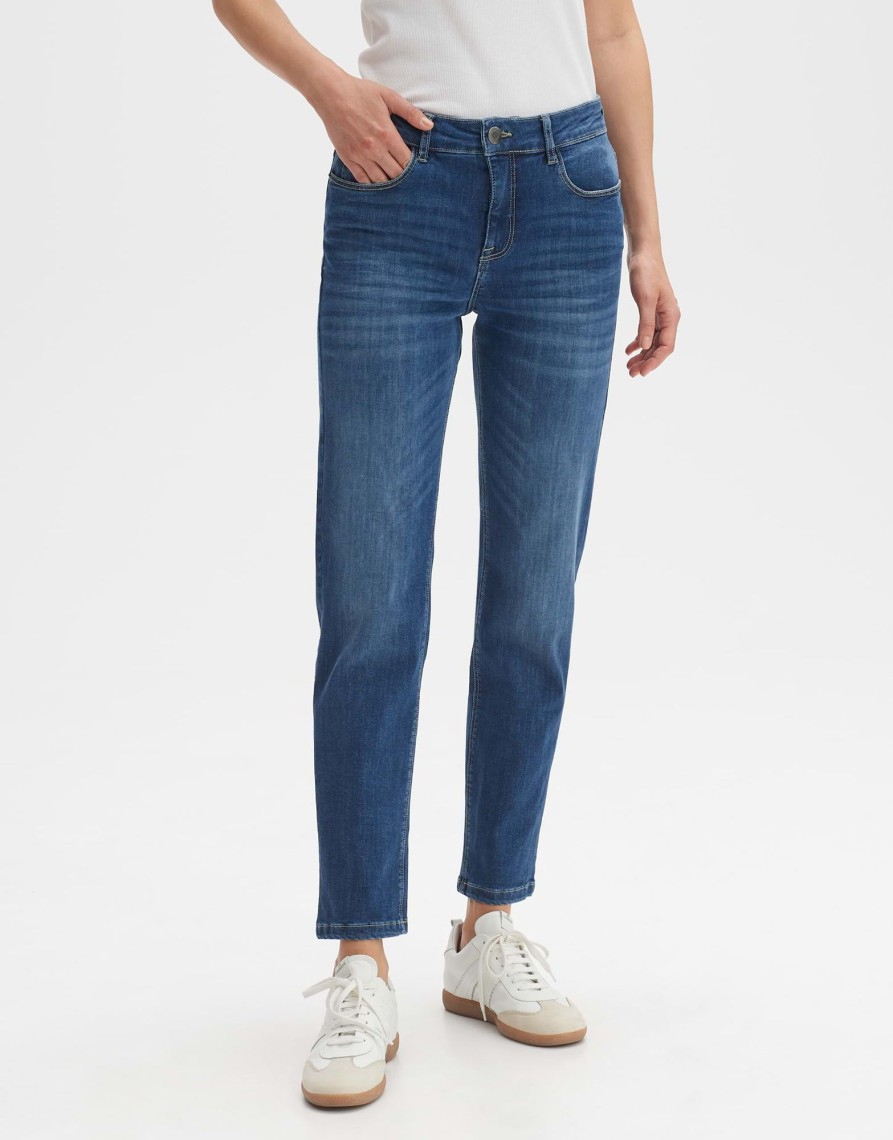 opus Straight Jeans Ebbi Mid Rise Aus Stretchigem Bci Cotton Mix | Jeans