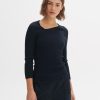 opus Gerippter Pullover Pinda Slim Aus Ecovero Viskose Mix | Strick