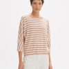 opus Sweater Guste Loose In Gestrickter Streifen Optik | Sweat