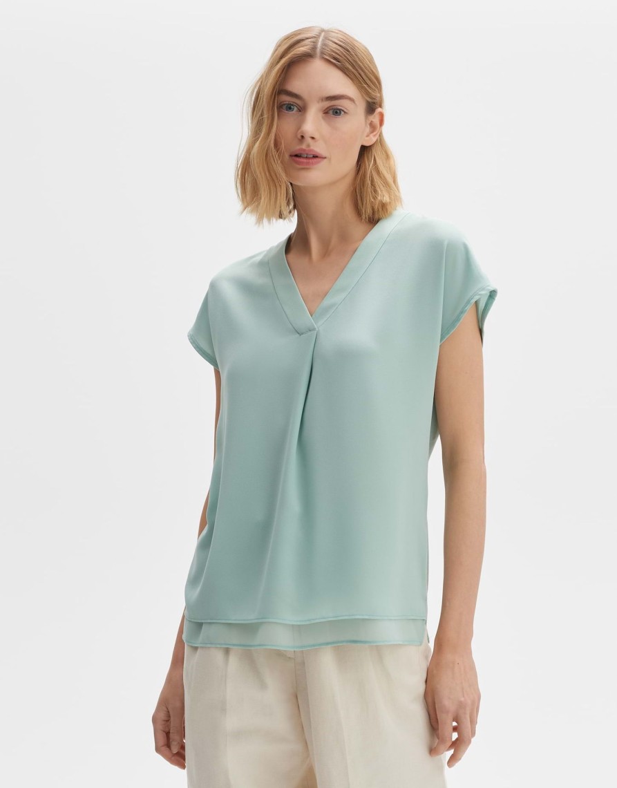 opus Shirtbluse Feliso Regular Aus Material Mix | Blusen