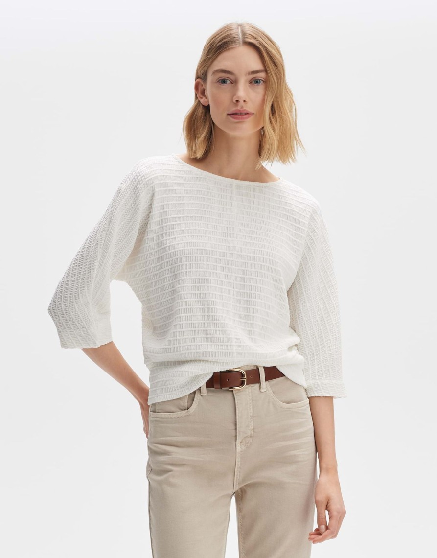 opus Boxy Shirt Sollika Loose Mit Struktur | Shirts