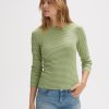 opus Longsleeve Serbola Slim Mit Rippstruktur | Shirts