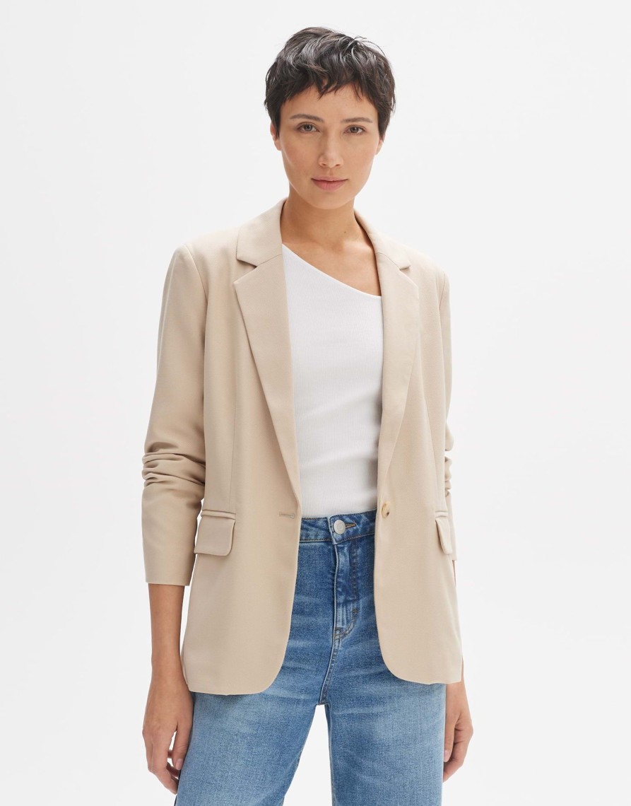 opus Strukturierter Blazer Jipina Mit Viskose | Blazer